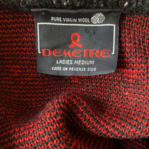Vintage Demetre Ski Festive Sweater 100% wool 80’s - Picture 6 of 6